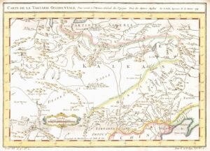 1770 Map CARTE DE LA TARTARIE OCCIDENTALE Tartary Siberia Mongolia China (BM3...