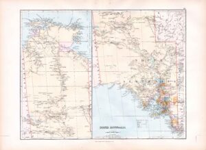 1887 Large Antique Folio Map SOUTH AMERICA By Stanford (SLA86)