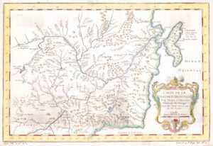 1757 Map CARTE DE LA TARTARIE ORIENTALE Manchuria Tartaria by Bellin  (BM3-27)