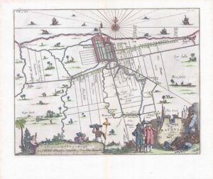 c1682 Large Antique Engraving BATAVIA Map South East Asia (TR1-41)