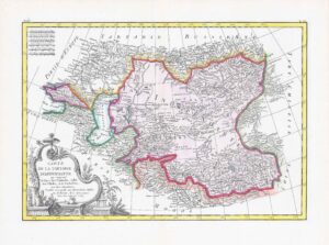 1781 CARTE DE LA TARTARIE INDEPENDANTE Map Central Asia China India by Bonne