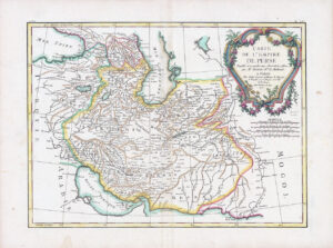 1771 CARTE DE L'EMPIRE DE PERSE Map Iran Iraq Persia Armenia Caspian (LM30-64)