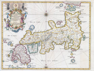 1754 CARTE DE L'EMPIRE DU JAPON DRESSEE Antique Map JAPAN by Bellin