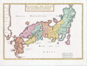 c1667 Royaume Du Iapon Designe par le Pere Ph. Briet Antique Map JAPAN by Briet