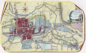 1777 A PLAN OF COLCHESTER Essex Large original Antique Map/Plan Chapman Andrews