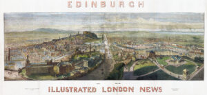 1848 SCOTLAND - Huge Original Antique Print