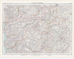 c1885 Map ENGLAND WALES SECTION XI SHREWSBURY Shropshire Bartholomew (RA29)