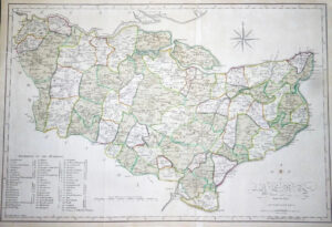 1805 - Large Original Antique Map of KENT by CARY / STOCKDALE Colour (LM4) 1