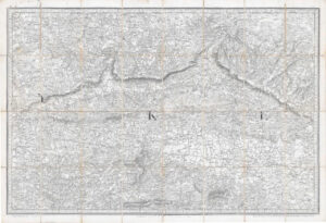1819 Large Folding Ordnance Survey Map Kent & part of SUSSEX by William Mudge