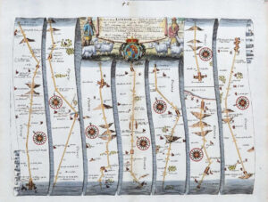 1675 Road Map LONDON > WELLS Norfolk BURY ST EDMUNDS Fakenham Newmarket OGILBY