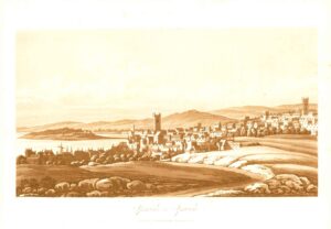 1821 Antique Aquatint print IPSWICHE Ipswich Suffolk (TOC37)