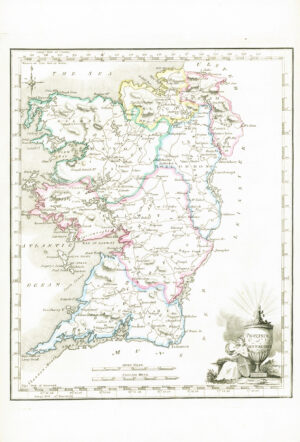 1822 Antique Ireland Irish Map PROVINCE OF CONNAUGHT by John Grierson