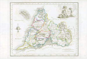 1822 Antique Ireland Irish Map COUNTY OF CLARE by John Grierson (IAE9)