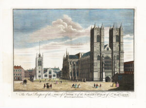 1756 EAST PROSPECT WESTMINSTER ABBEY ST PETER ST MARGARET Church London