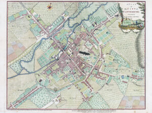 1768 Original Antique A PLAN OF THE CITY OF CANTERBURY Andrews & Wren