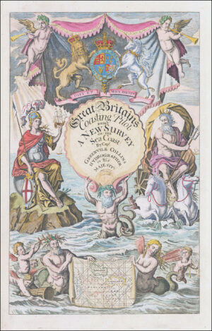 1790 GREAT BRITAINS COASTING PILOT Frontispiece by Greenvile Collins (GC45)