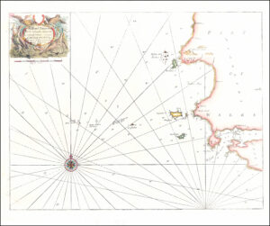 1790 SEA CHART Map WALES Milford Haven Ramsey Skomer by Greenvile Collins (GC6)