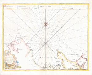 1790 SEA CHART Map WALES Coast Pembroke Anglesea by Greenvile Collins (GC13)