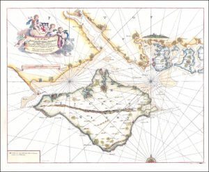 1790 SEA CHART Map Hampshire & the ISLE OF WIGHT by Greenvile Collins (GC16)