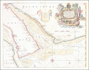 1790 SEA CHART Map CHESHIRE River Dee Chester Water by Greenvile Collins (GC25) (Copy)