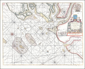 1790 Sea Chart Map Essex Suffolk HARWICH Stour Orwell Greenvile Collins (GC36)