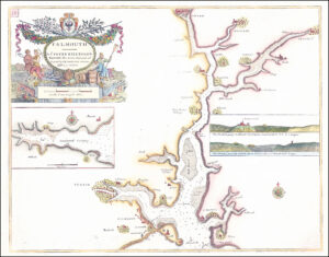 1790 Sea Chart Map CORNWALL FALMOUTH Truro Helford by Greenvile Collins (GC37)