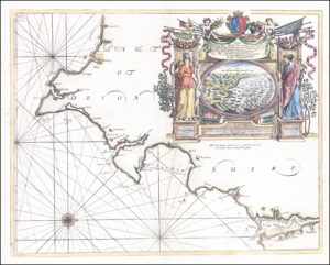 1790 Sea Chart Map DEVON Dartmouth Topsham Salcombe by Greenvile Collins (GC38)
